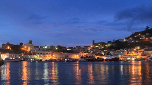 Nighttime in St George's, Grenada