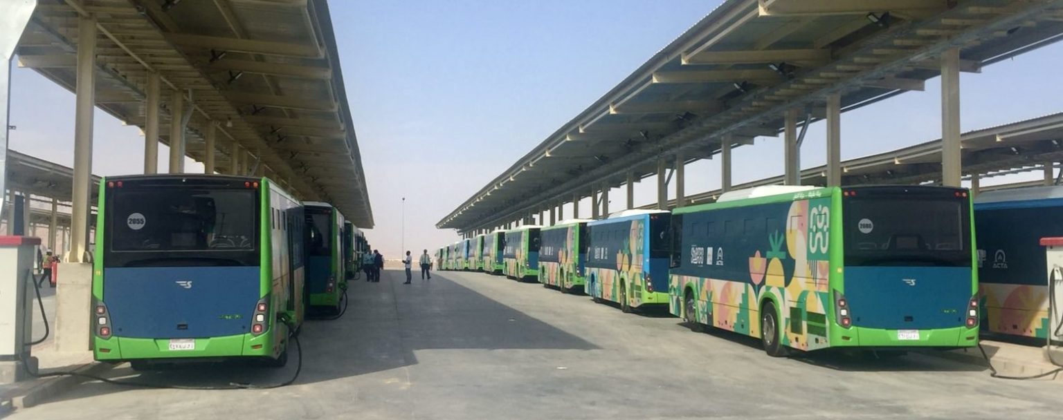 150 electric buses were deployed to support passenger transport during the COP27 Climate Conference. 