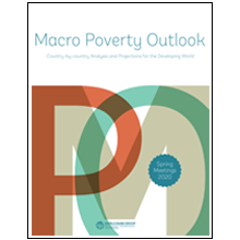 Report cover for the Spring 2020 edition of the Macro Poverty Outlook