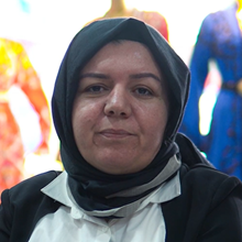 A beneficiary of the World Bank-supported SEECO project from Şanlıurfa, Türkiye during an interview