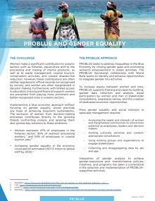 Problue and Gender Equality factsheet