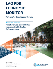 Cover of World Bank Lao Economic Monitor Oct 2024