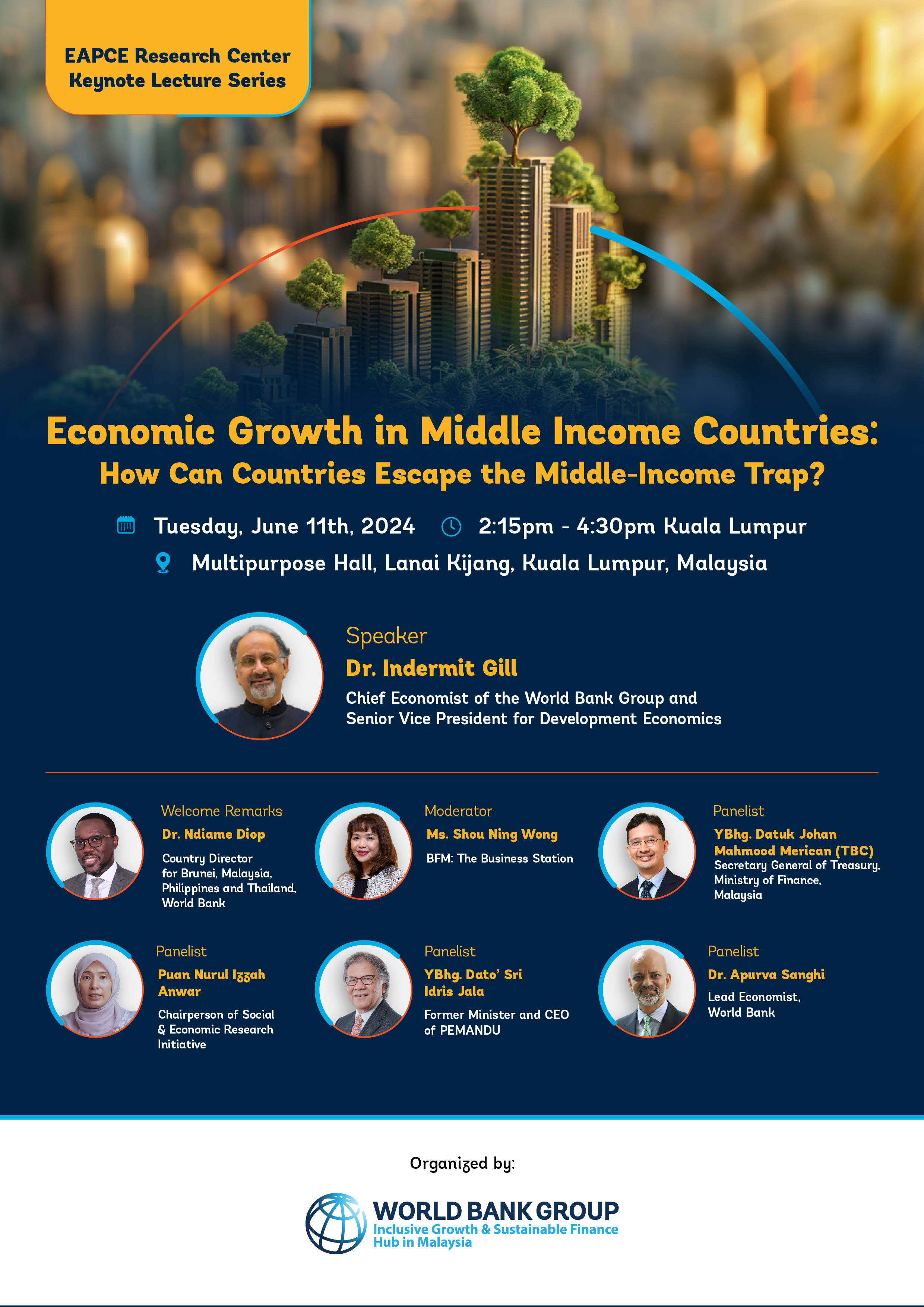 Keynote Lecture: Economic Growth in Middle Income Countries: How Can Countries Escape the Middle-Income Trap?