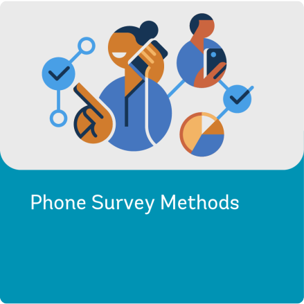 Illustration Representing Phone Survey Methods - Survey Methods Workstream