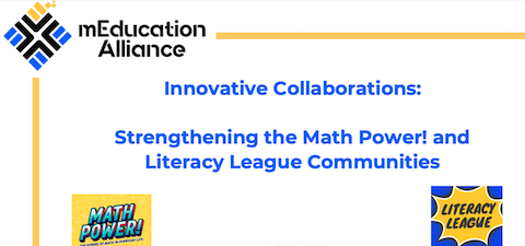 Cover slide for mEducation Alliance presentation