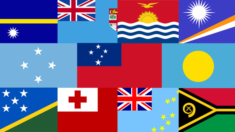 World Map With Country Flags Pacific Centred - Bank2home.com