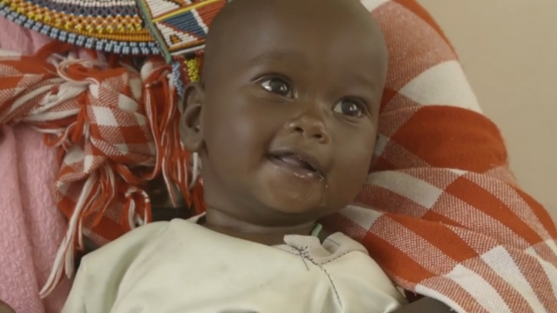 Baby Gets a Nice Welcome in Kenya  