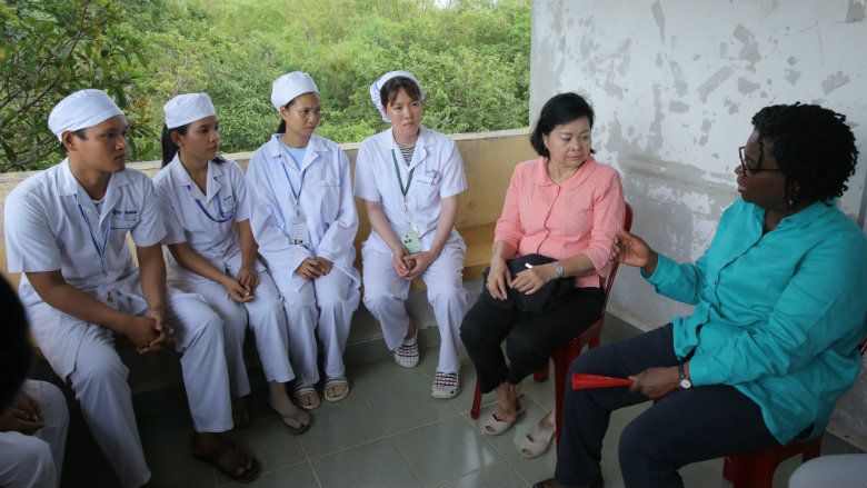 World Bank Vice President Victoria Kwakwa Visits Cambodia, Meets Project Beneficiaries