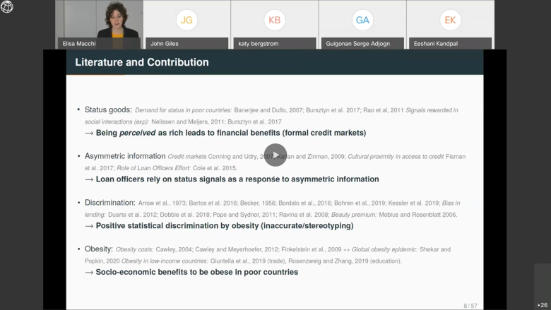 Worth Your Weight: Experimental Evidence on the Benefits of Obesity in Low-Income Countries