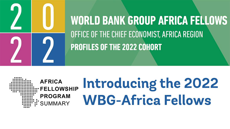 Introducing the 2022 WBG-Africa Fellows