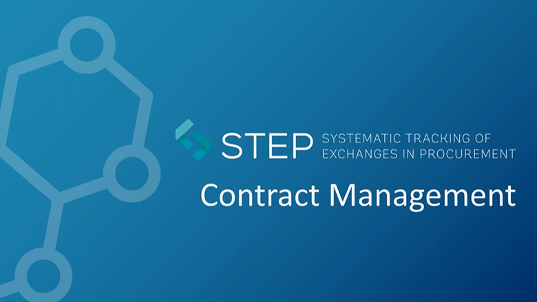 STEP Tutorial - Introduction to the Contract Management Module