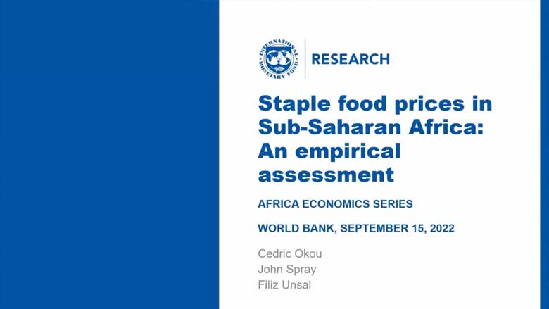 Staple food prices in Sab-Saharan Africa: An empirical assessment