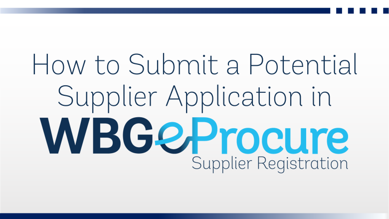 How to Submit a Potential Supplier Application