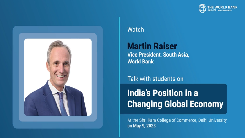 Talk by Martin Raiser on 'India’s Position in a Changing Global Economy' at the SRCC, University of Delhi