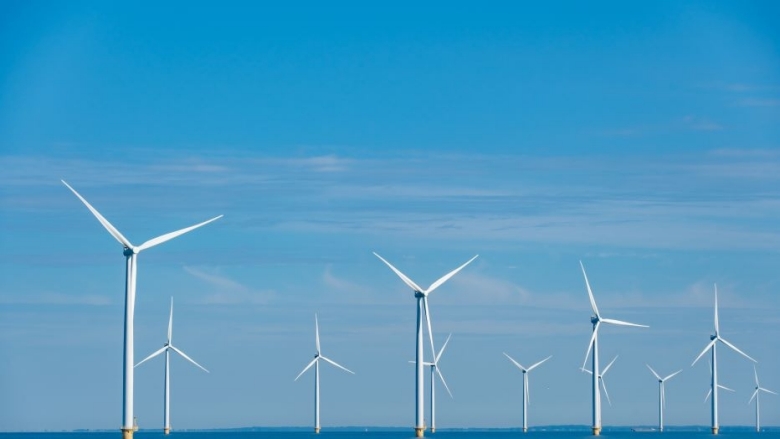 windmills in the ocean