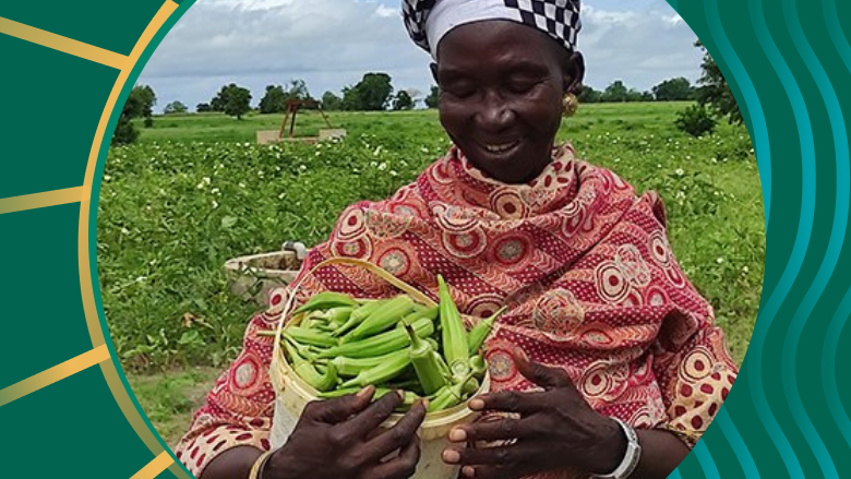 Senegalise woman with harvest © Renaud Ayih Dossavi