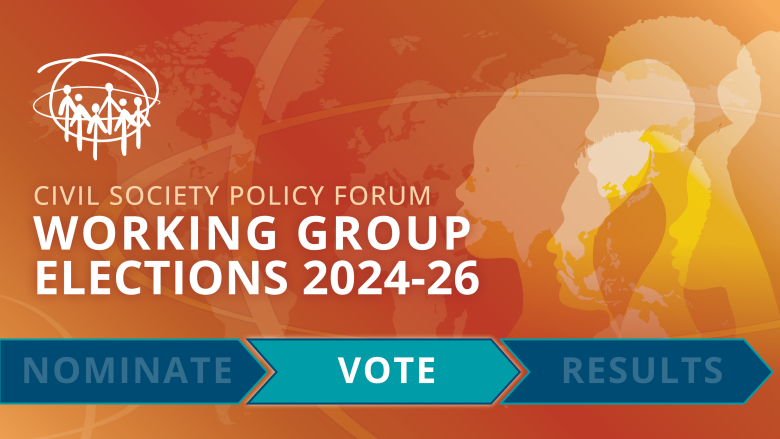 Vote for the Civil Society Policy Forum Working Group