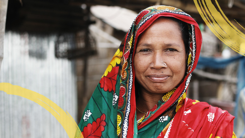 Female in Bangladeshi traditional attire