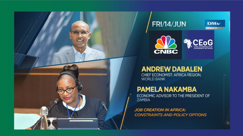 Pamela Nakamba and Andrew Dabalen Interview with CNBC Africa During CEoG Annual Forum in Lusaka