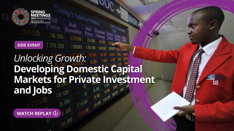 Unlocking Growth: Developing Domestic Capital Markets for Private Investment and Jobs