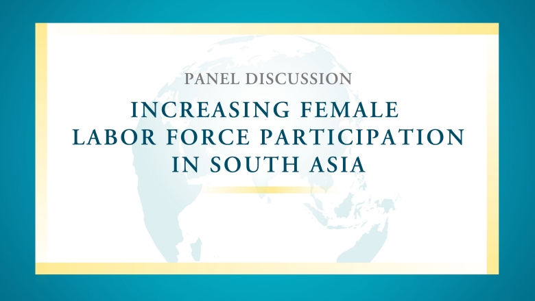 Holding slide - Female labor force participation in South Asia