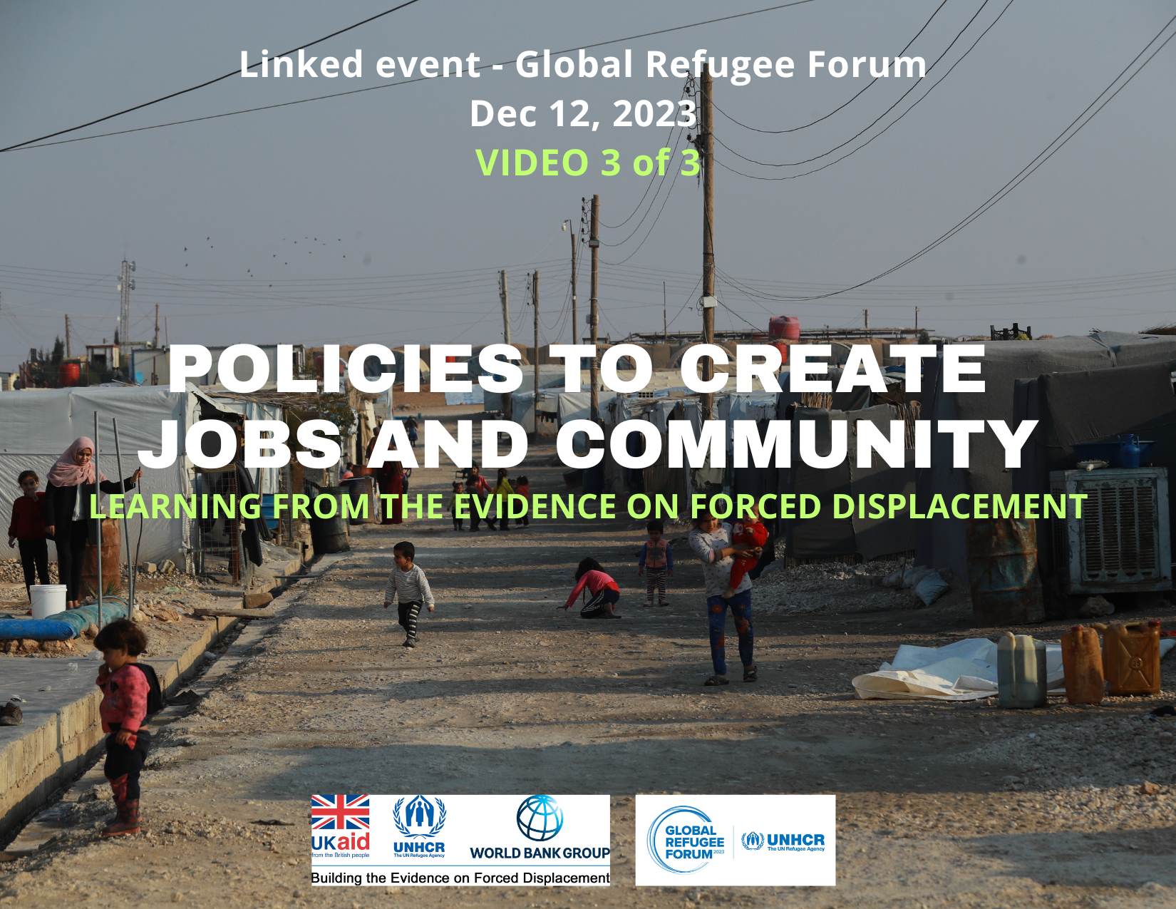 Policies to Create Jobs and Community: Learning from the Evidence on Forced Displacement (Part 3)